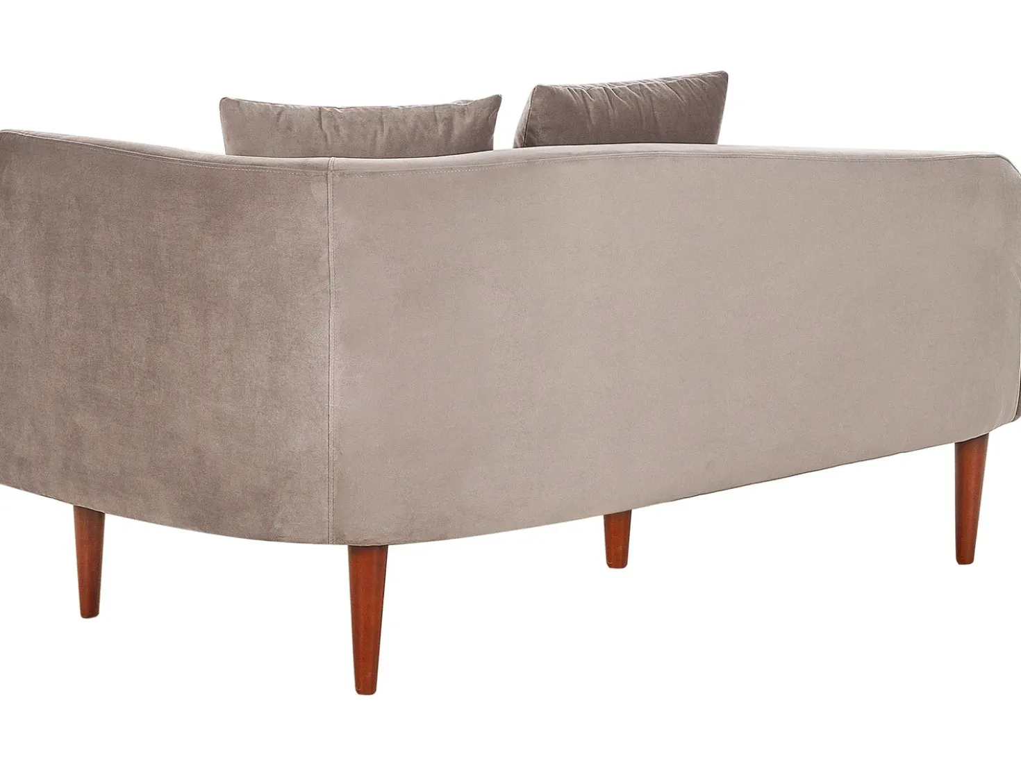 Chaise longue versione destra CHAUMONT Velluto Tortora