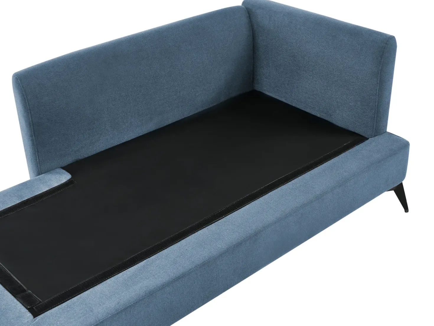 Chaise longue versione destra SIEVOZ Tessuto Blu