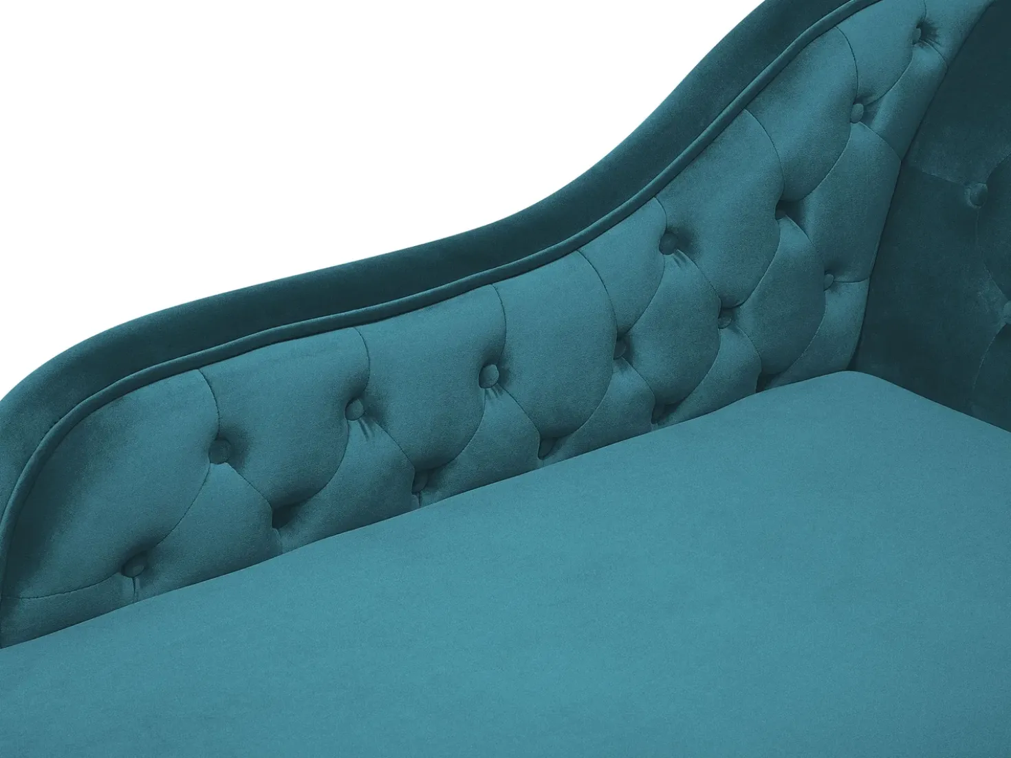 Chaise longue versione destra NIMES Velluto Foglia di tè