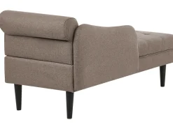 Chaise longue versione destra YVOIRE Tessuto Tortora