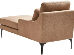 Chaise longue versione destra EWRON Bouclé Beige sabbia