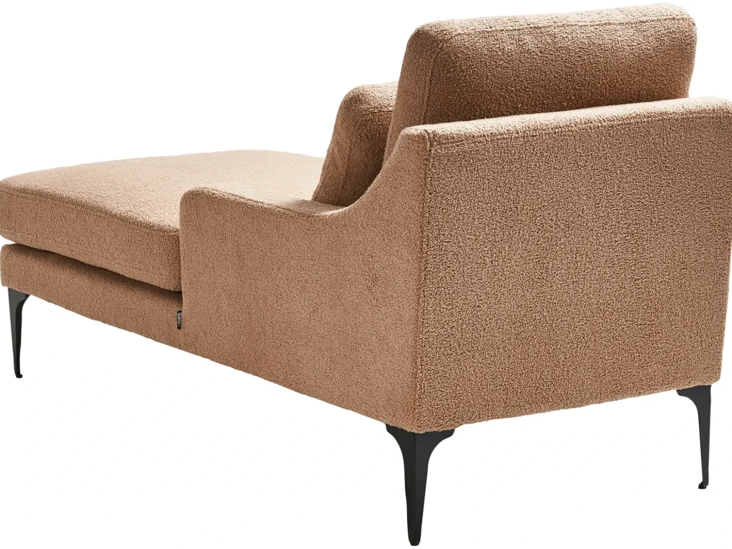 Chaise longue versione destra EWRON Bouclé Beige sabbia
