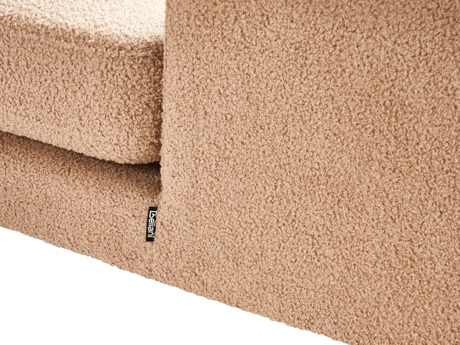 Chaise longue versione destra EWRON Bouclé Beige sabbia