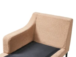 Chaise longue versione destra EWRON Bouclé Beige sabbia