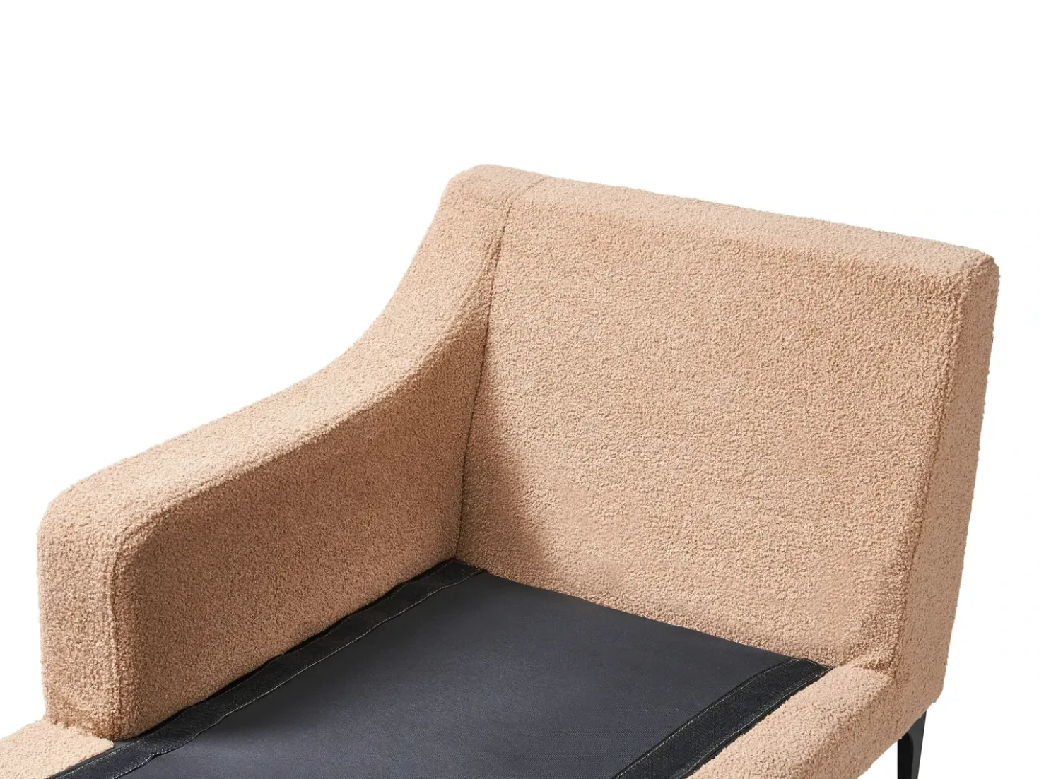 Chaise longue versione destra EWRON Bouclé Beige sabbia