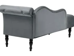 Chaise longue versione destra IVRY Velluto Grigio