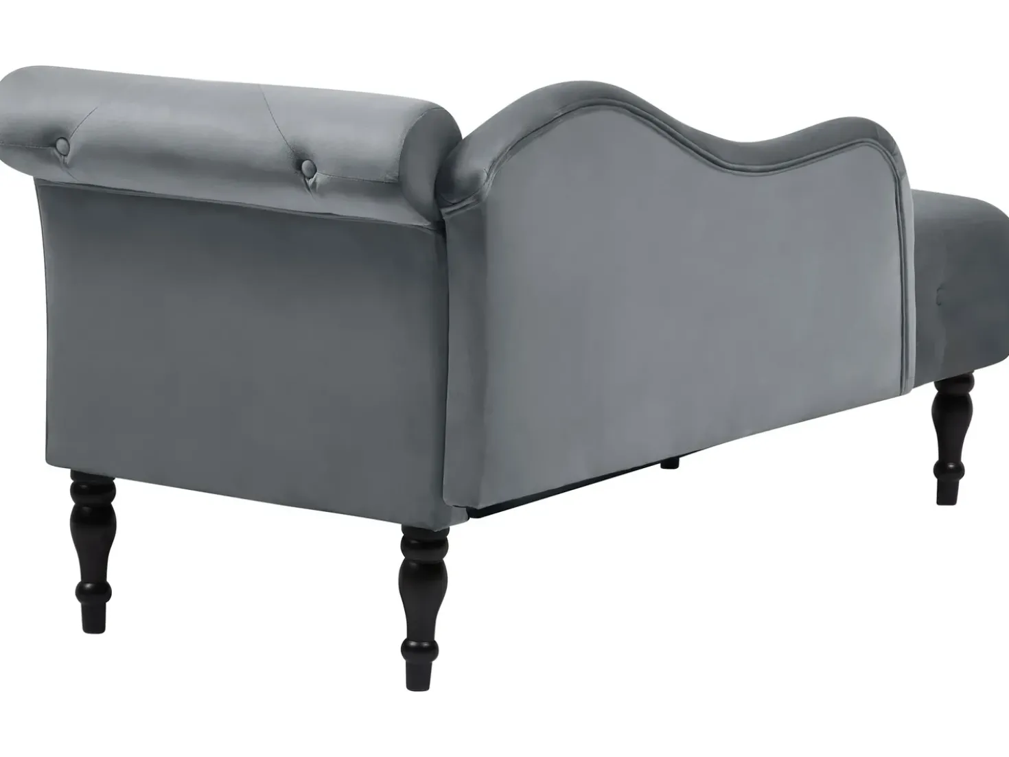 Chaise longue versione destra IVRY Velluto Grigio