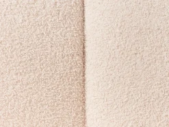 Chaise longue versione destra ALLIER Bouclé Beige chiaro