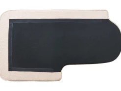 Chaise longue versione destra ALLIER Bouclé Beige chiaro