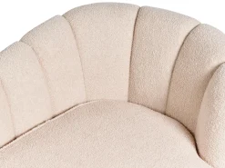 Chaise longue versione destra ALLIER Bouclé Beige chiaro