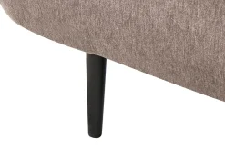 Chaise longue versione destra CHEVANNES Tessuto Marrone chiaro