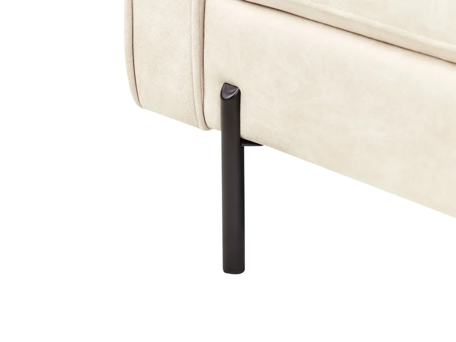 Chaise longue versione destra REBAIS Pelle sintetica Beige chiaro