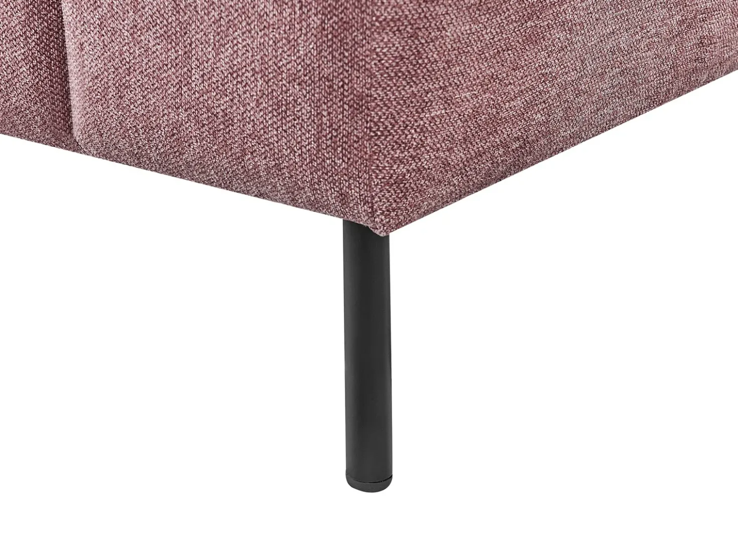 Chaise longue versione destra LANNILS Tessuto Rosa