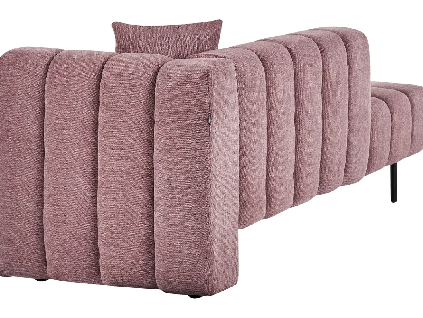 Chaise longue versione destra LANNILS Tessuto Rosa