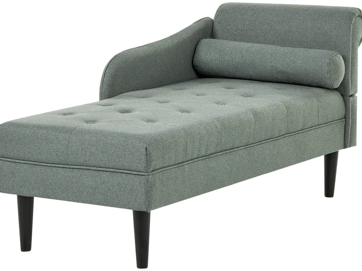 Chaise longue versione destra YVOIRE Tessuto Verde