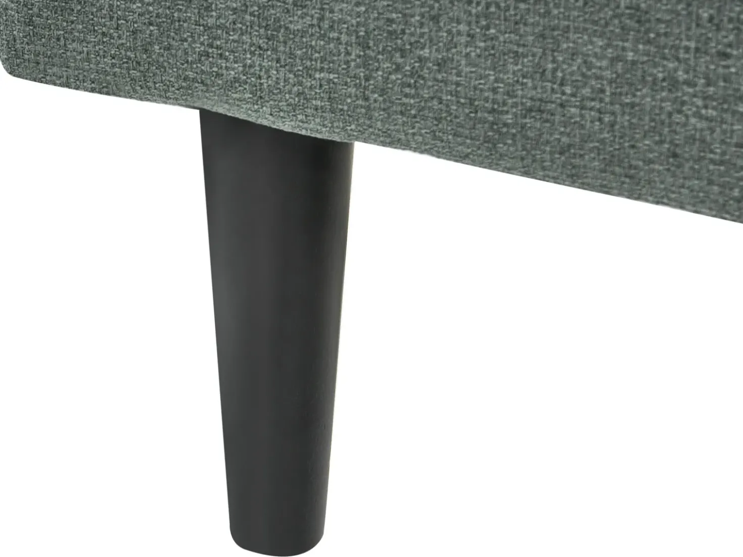 Chaise longue versione destra YVOIRE Tessuto Verde
