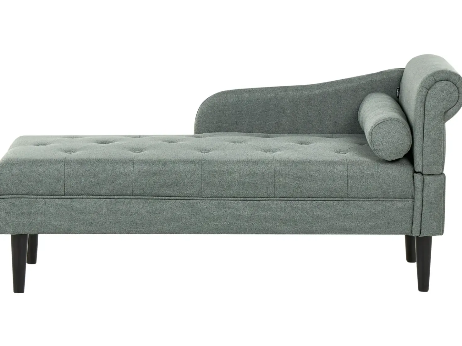Chaise longue versione destra YVOIRE Tessuto Verde