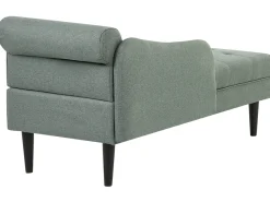 Chaise longue versione destra YVOIRE Tessuto Verde