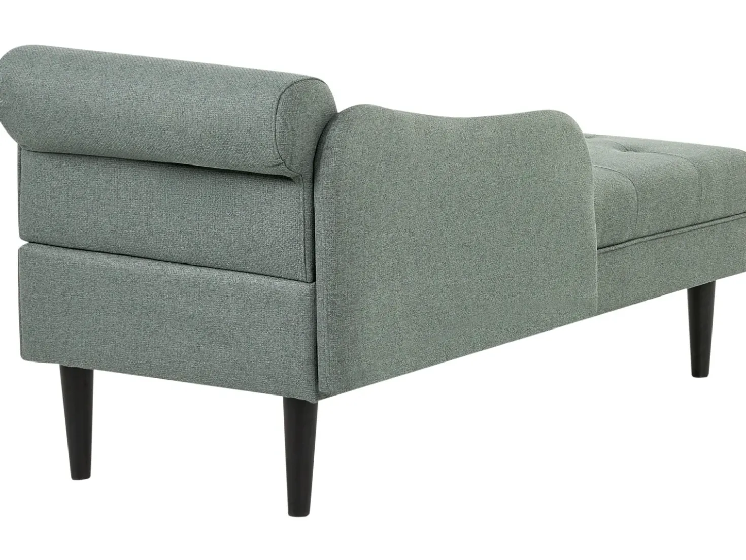 Chaise longue versione destra YVOIRE Tessuto Verde