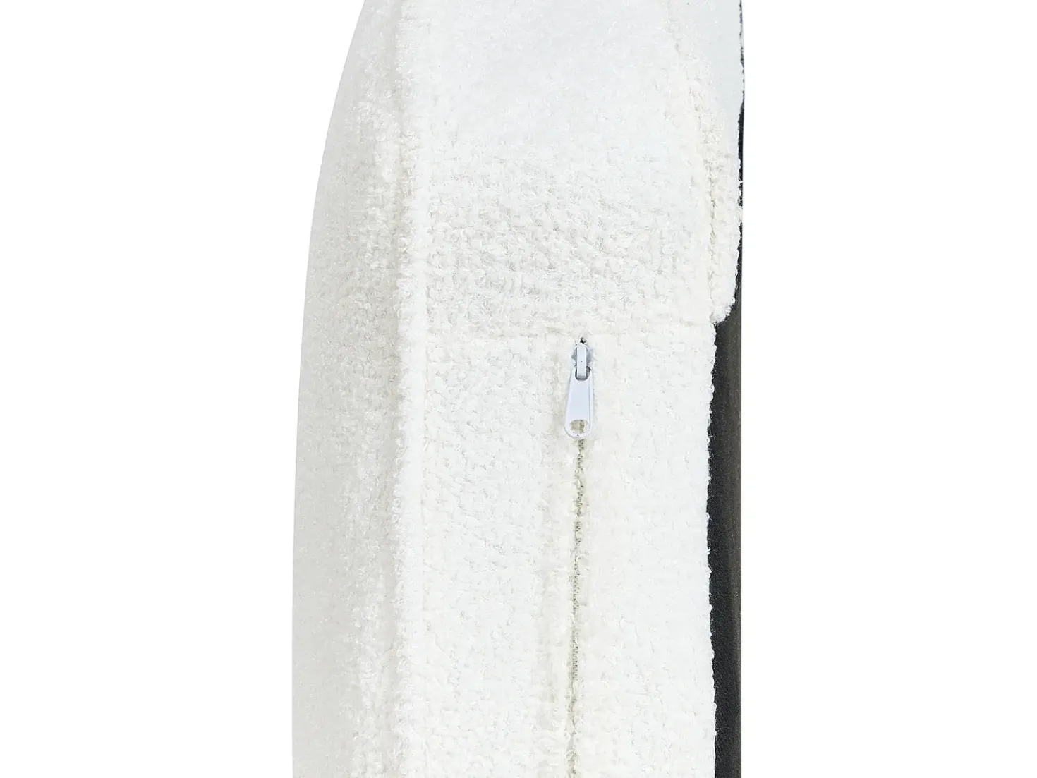 Chaise longue versione destra ALLIER Bouclé Bianco sporco