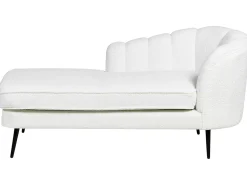 Chaise longue versione destra ALLIER Bouclé Bianco sporco
