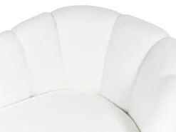 Chaise longue versione destra ALLIER Bouclé Bianco sporco