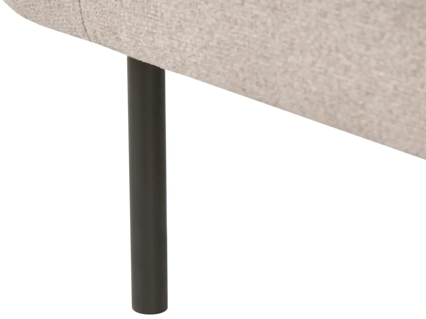 Chaise longue versione destra MIRMANDE Tessuto Marrone chiaro