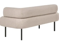 Chaise longue versione destra MIRMANDE Tessuto Marrone chiaro