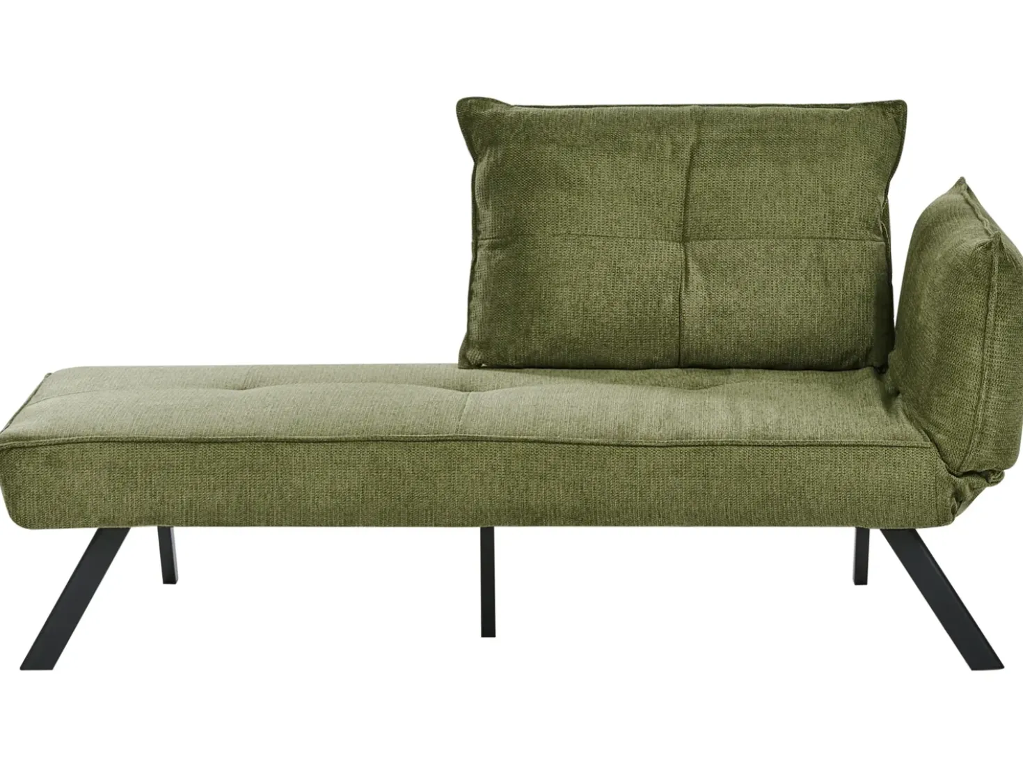 Chaise longue versione destra ROCAMADOUR Tessuto Verde