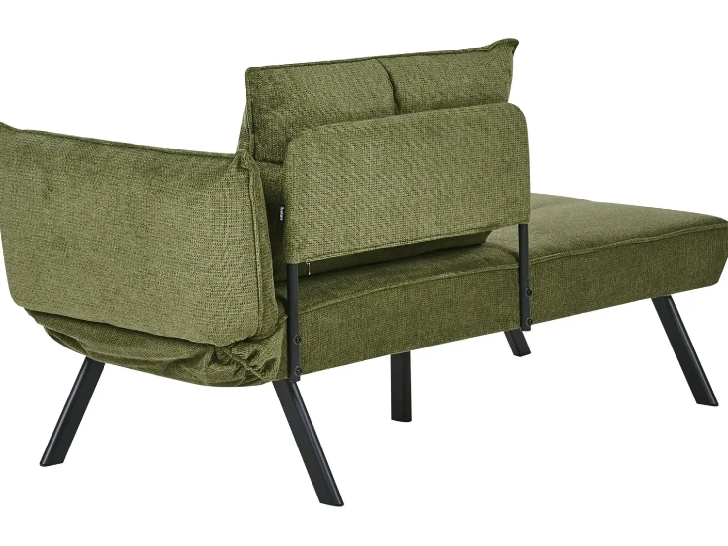 Chaise longue versione destra ROCAMADOUR Tessuto Verde