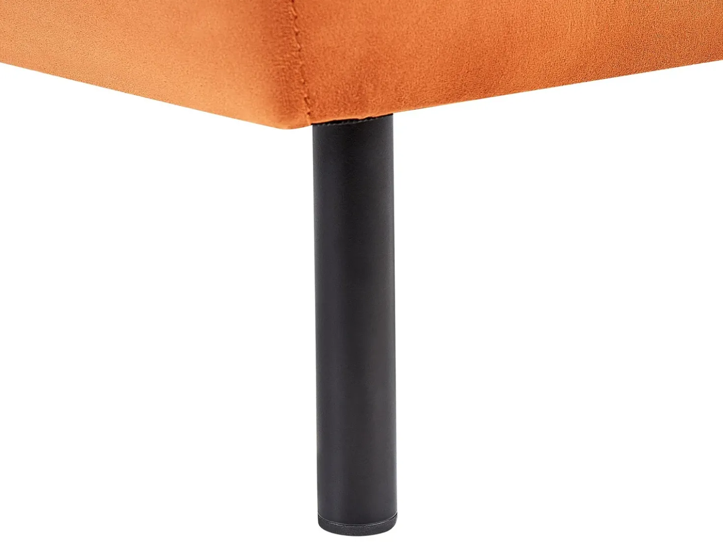 Chaise longue versione destra LE CRAU Velluto Arancione