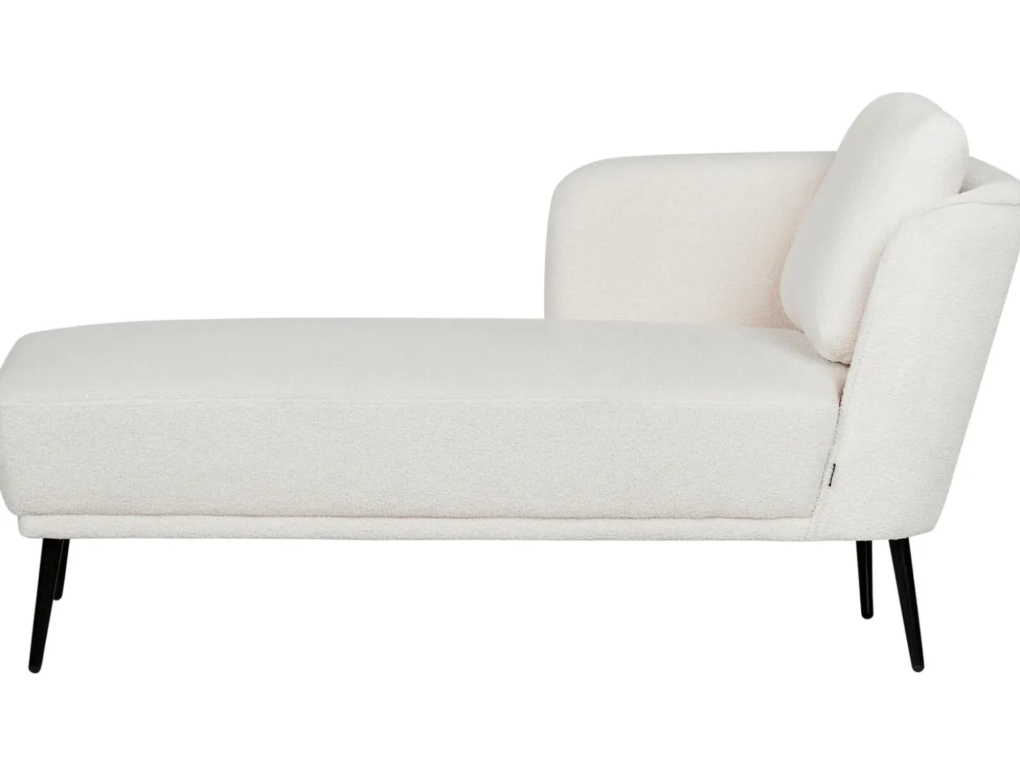 Chaise longue versione destra ARTHEZE Bouclé Bianco sporco