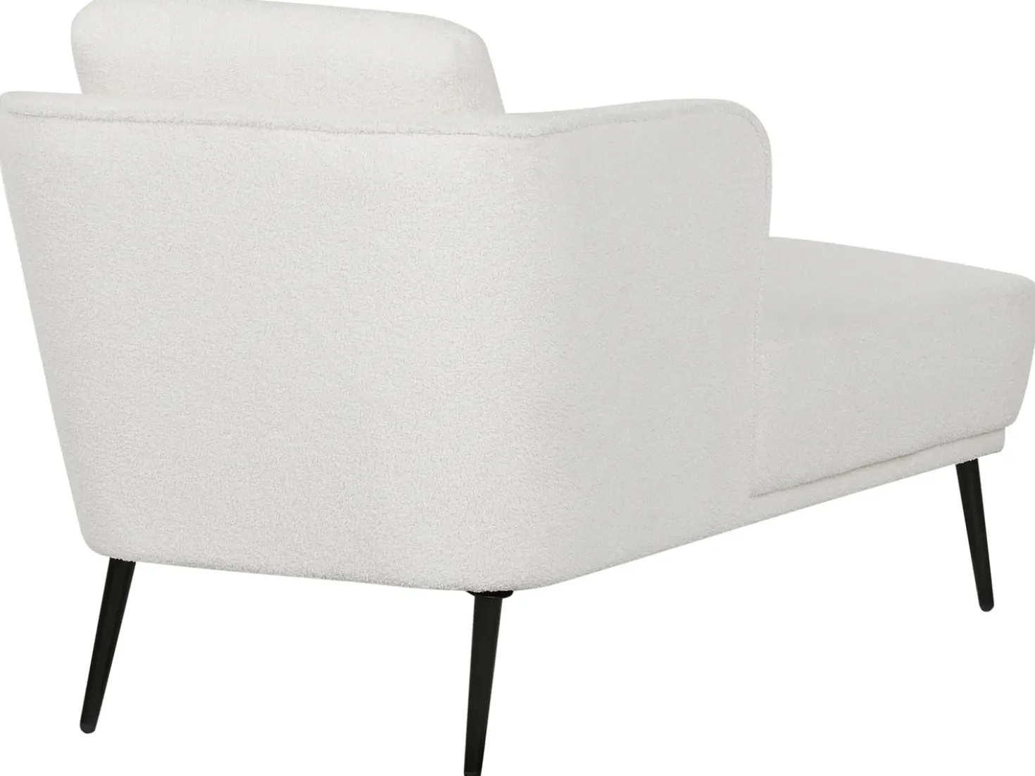Chaise longue versione destra ARTHEZE Bouclé Bianco sporco
