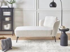 Chaise longue versione destra ARTHEZE Bouclé Bianco sporco