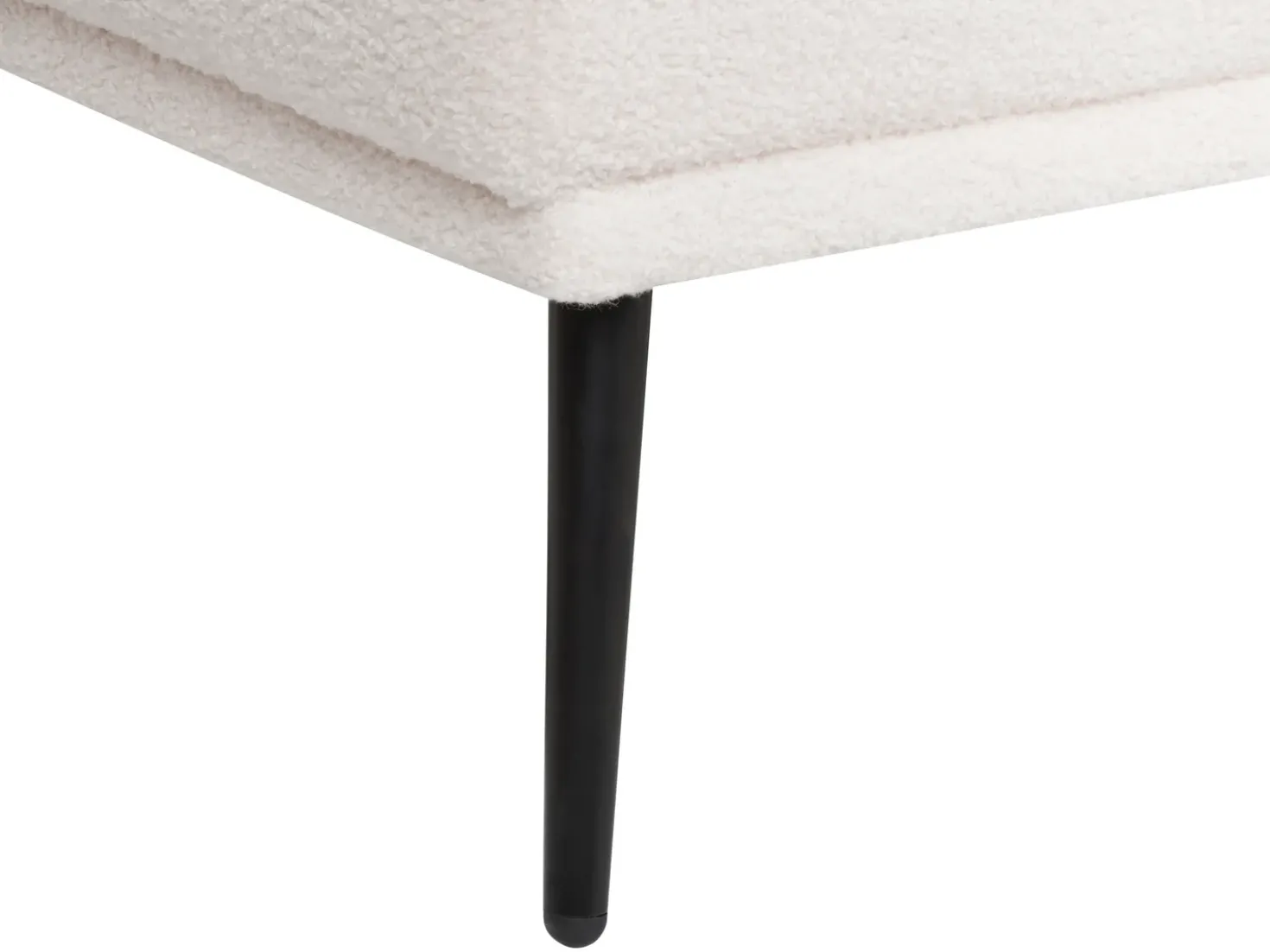 Chaise longue versione destra ARTHEZE Bouclé Bianco sporco
