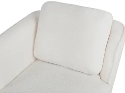 Chaise longue versione destra ARTHEZE Bouclé Bianco sporco