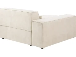 Chaise longue versione destra HELLNAR Velluto Beige chiaro