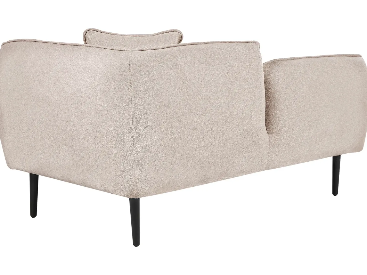 Chaise longue versione destra CHEVANNES Bouclé Beige chiaro