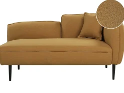 Chaise longue versione destra CHEVANNES Bouclé Senape