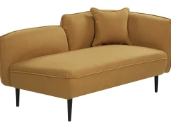 Chaise longue versione destra CHEVANNES Bouclé Senape