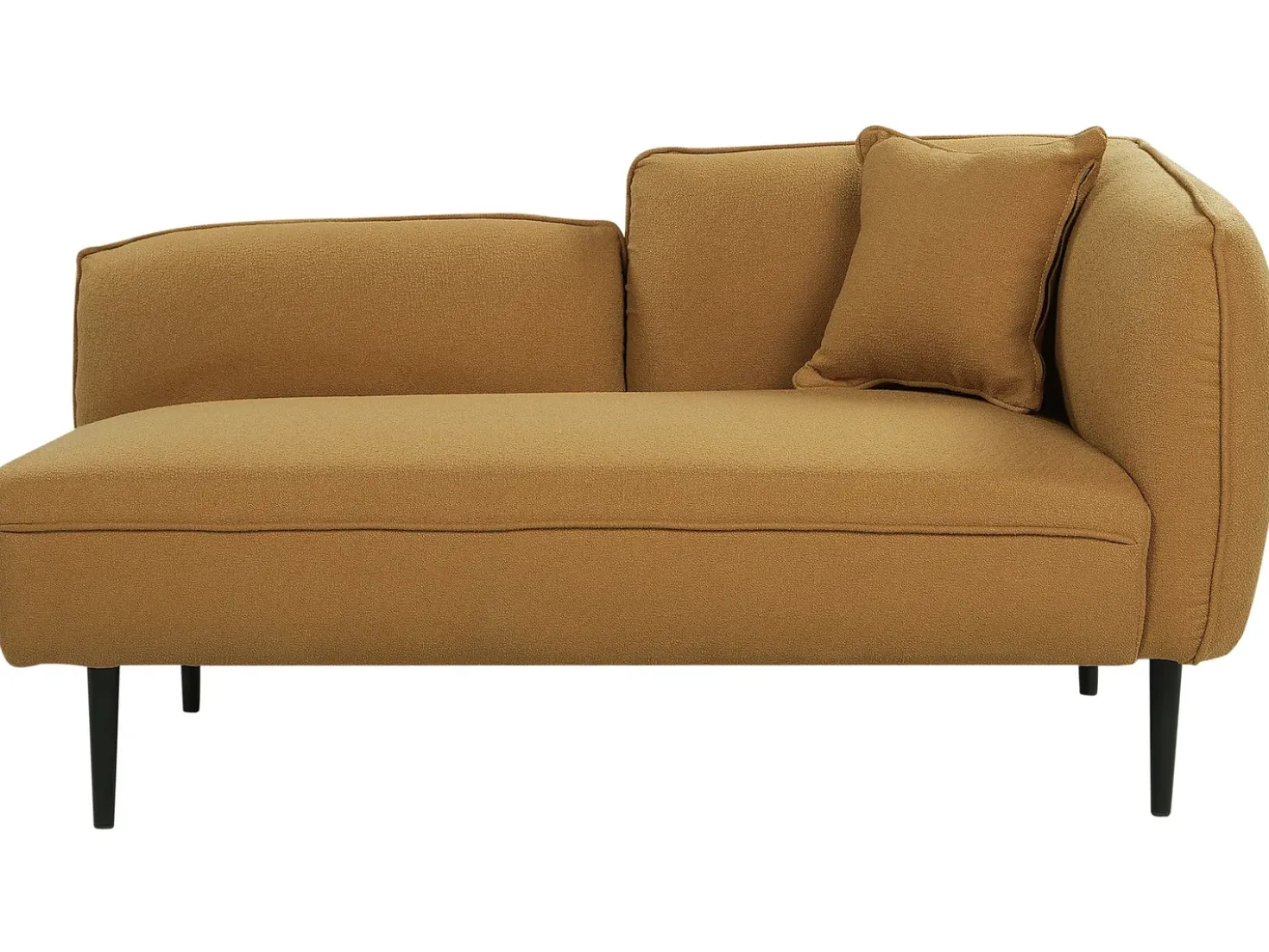 Chaise longue versione destra CHEVANNES Bouclé Senape
