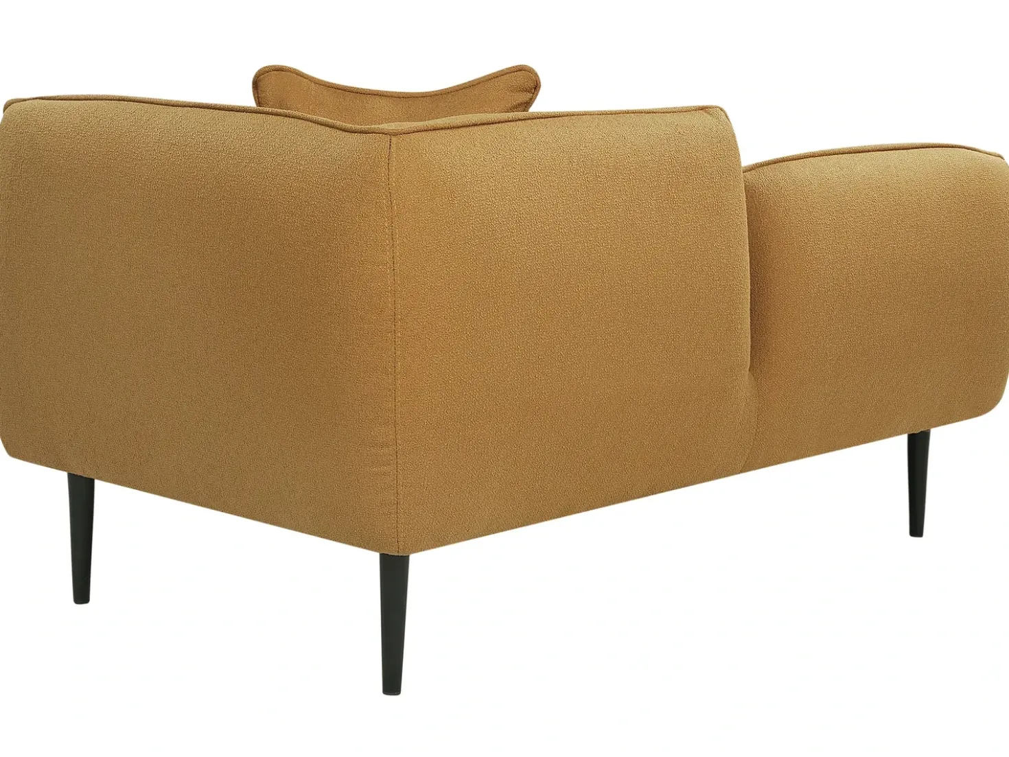 Chaise longue versione destra CHEVANNES Bouclé Senape