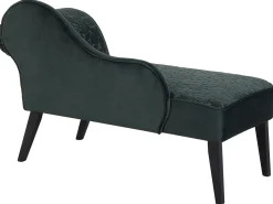 Chaise longue versione destra BIARRITZ Velluto Verde scuro