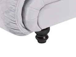 Chaise longue versione destra LORMONT Velluto Grigio chiaro