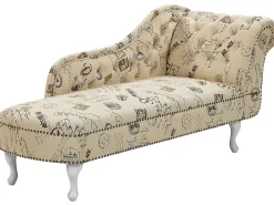 Chaise longue versione destra NIMES Tessuto Beige