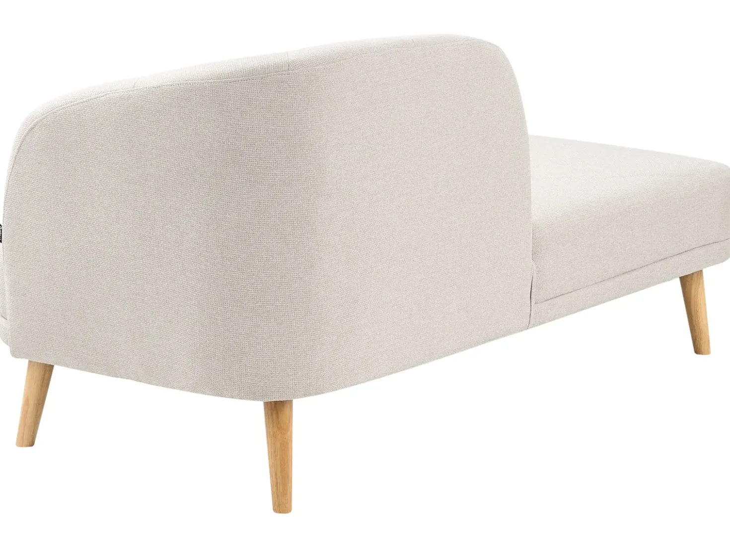 Chaise longue versione destra TANLAY Tessuto Beige chiaro
