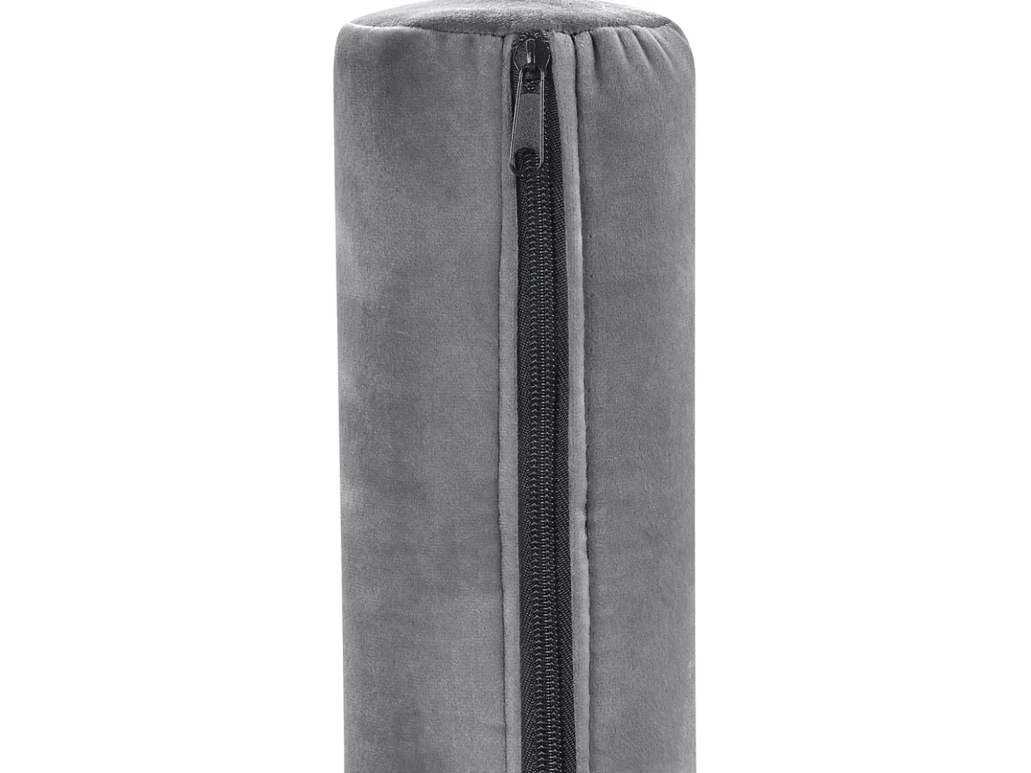 Chaise longue versione destra PESSAC Velluto Grigio chiaro con contenitore