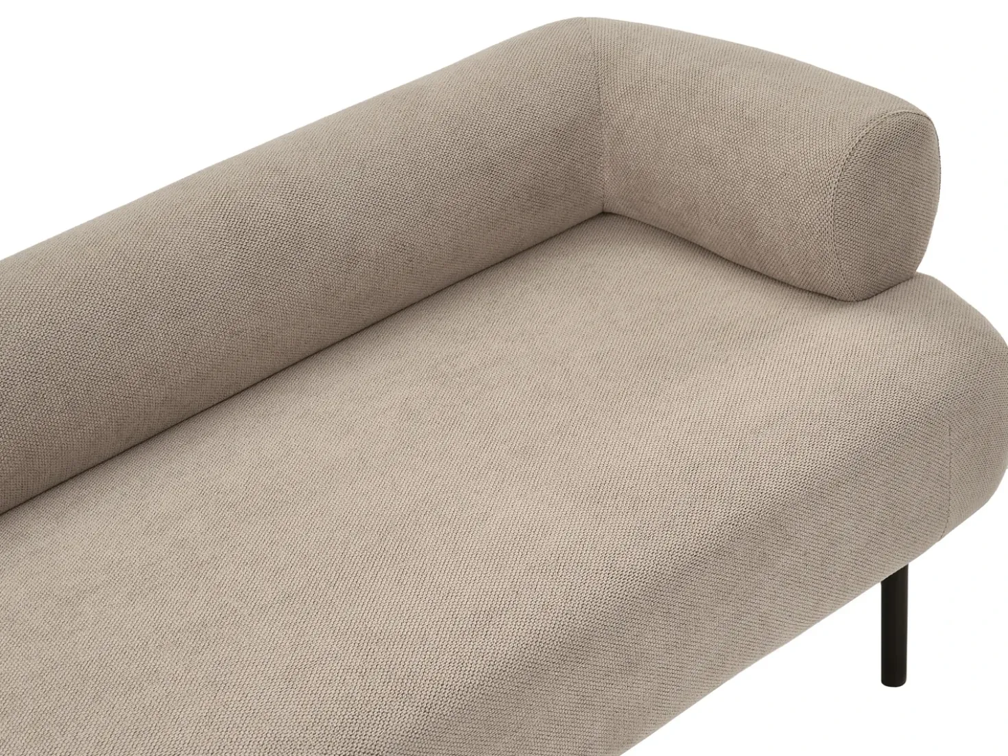 Chaise longue versione destra MIRMANDE Tessuto Tortora