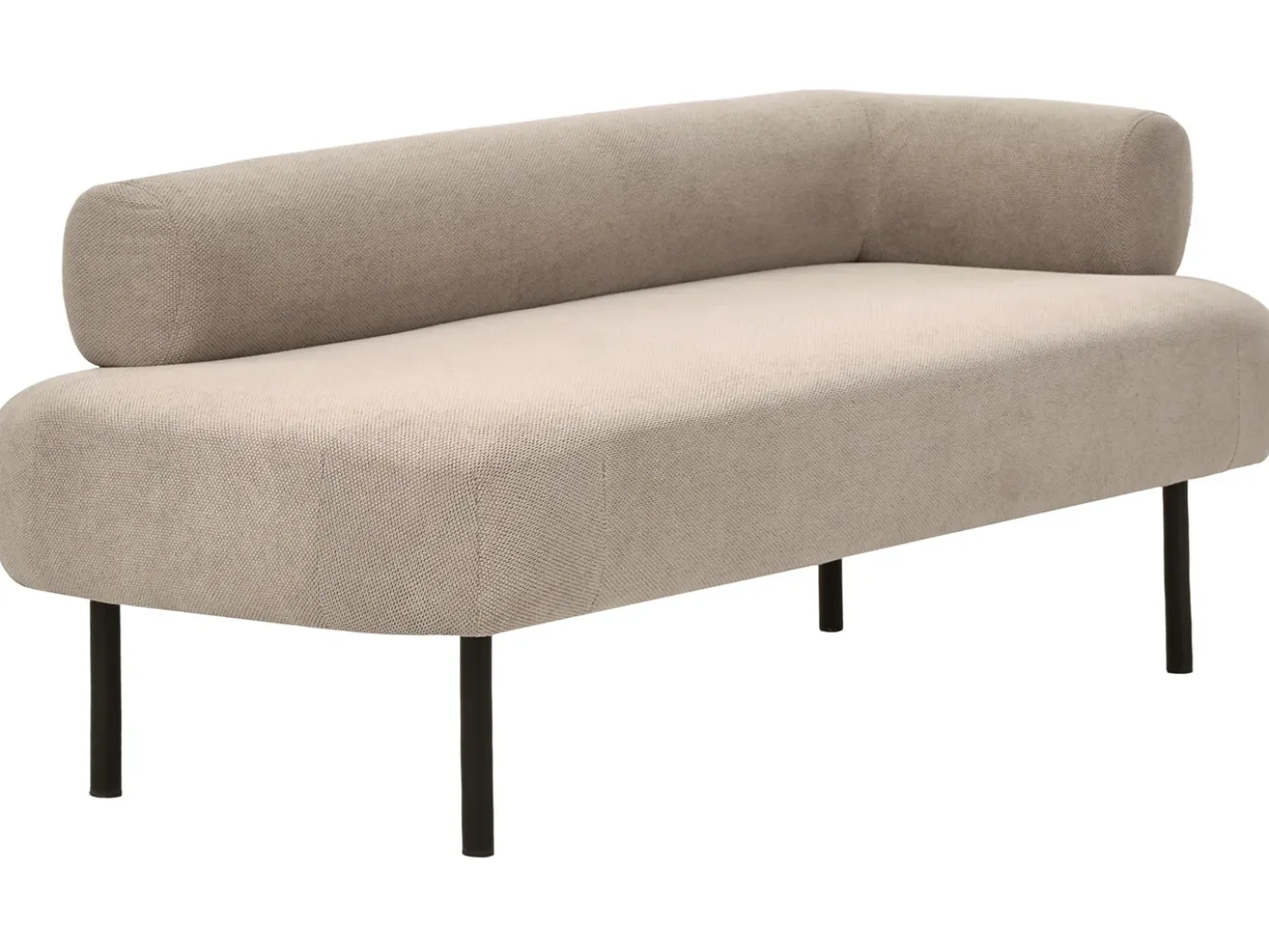 Chaise longue versione destra MIRMANDE Tessuto Tortora