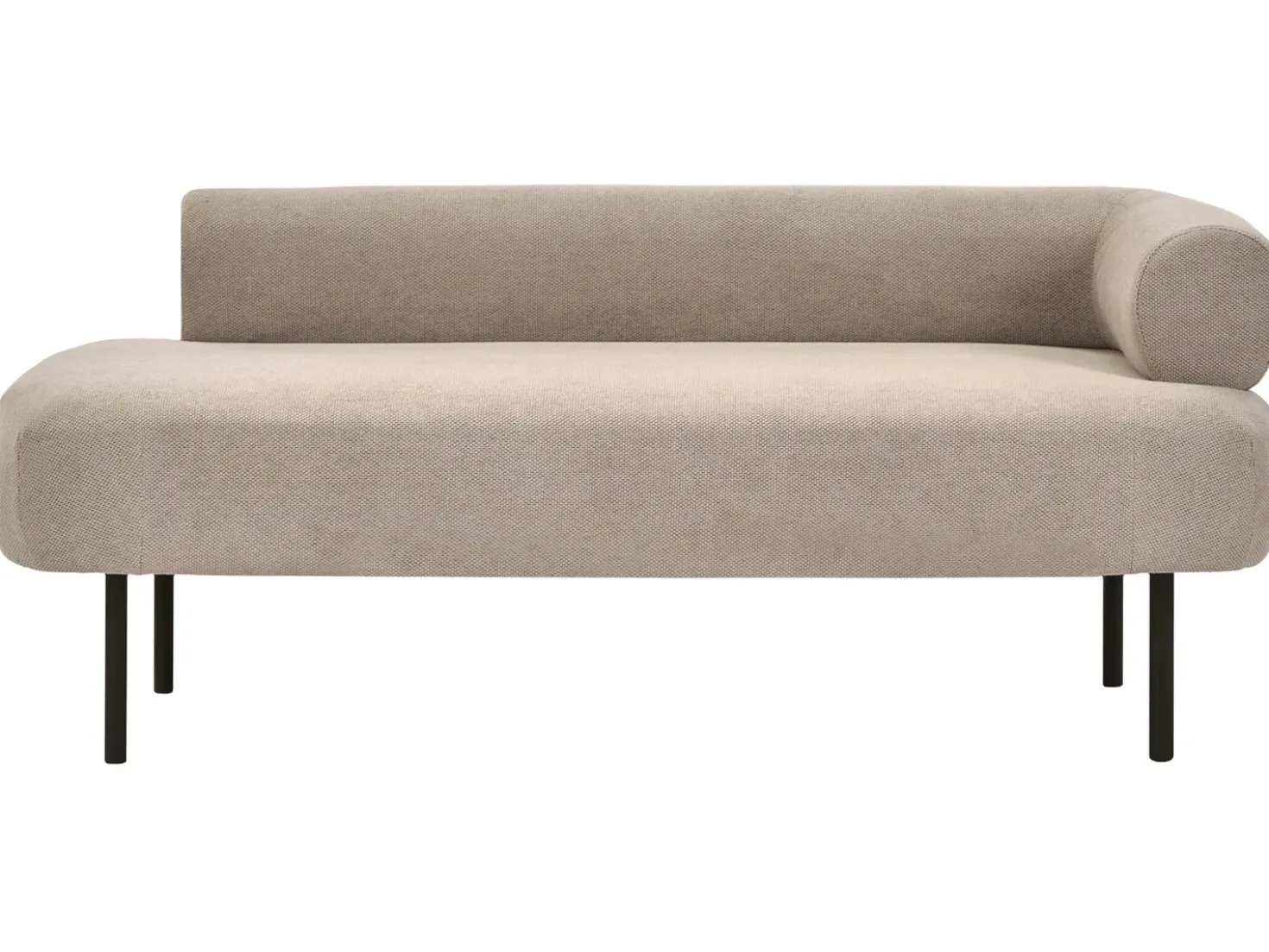 Chaise longue versione destra MIRMANDE Tessuto Tortora